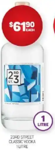 Harry Brown 23rd street classic vodka offer