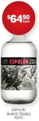 Harry Brown Espolon blanco tequila offer
