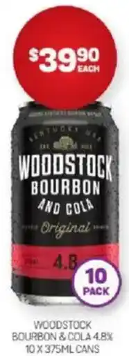 Harry Brown Woodstock bourbon & cola 4.8% offer