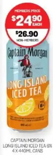 Harry Brown Captain morgan long island iced tea 6% offer