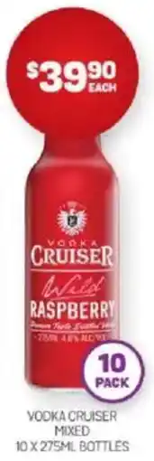 Harry Brown Vodka cruiser mixed offer