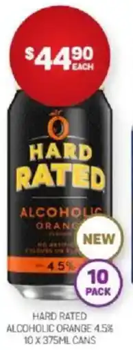 Harry Brown Hard rated alcoholic orange 4.5% offer