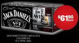 Harry Brown Jack daniel's double jack & cola 6.9% varieties offer