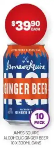 Harry Brown James squire alcoholic ginger beer offer