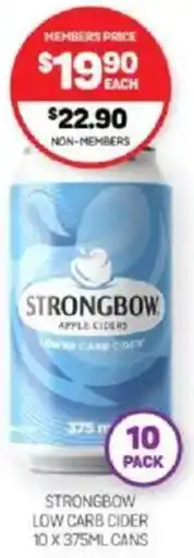 Harry Brown Strongbow low carb cider offer