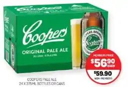 Harry Brown Coopers pale ale offer