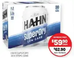 Harry Brown Hahn super dry offer