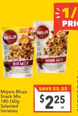 Supa Valu Majans Bhuja Snack Mix Selected Varieties offer