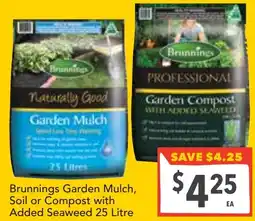 Supa Valu Brunnings Garden Mulch, Soil or Compost with Added Seaweed offer