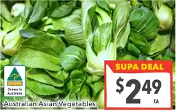 Supa Valu Australian Asian Vegetables offer