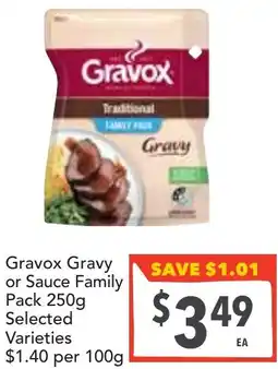 Supa Valu Gravox Gravy or Sauce Family Pack Selected Varieties offer