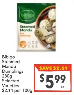 Supa Valu Bibigo Steamed Mandu Dumplings Selected Varieties offer