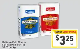 Supa Valu Defiance Plain Flour or Self-Raising Flour offer