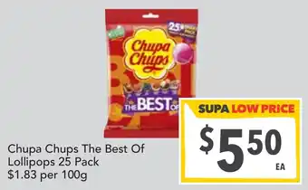Supa Valu Chupa Chups The Best Of Lollipops offer