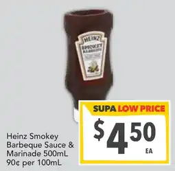 Supa Valu Heinz Smokey Barbeque Sauce & Marinade offer
