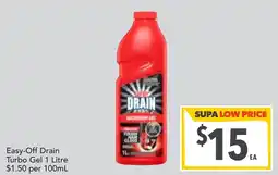 Supa Valu Easy-Off Drain Turbo Gel offer