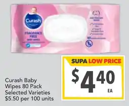 Supa Valu Curash Baby Wipes Selected Varieties offer