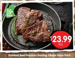 Spudshed Parkfield Beef Premium Yearling T-Bone Value Pack offer