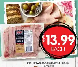 Spudshed Don Hardwood Smoked Shaved Ham offer