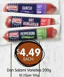 Spudshed Don Salami Don Salami Varieties offer