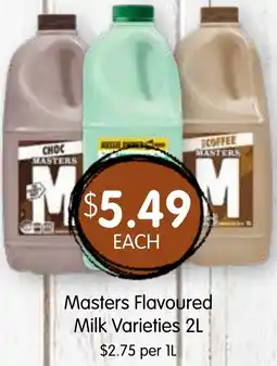 Spudshed Masters Flavoured Milk Varieties offer