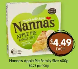 Spudshed Nanna's Apple Pie Family Size offer
