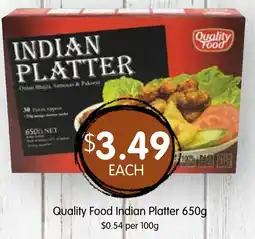 Spudshed Quality Food Indian Platter offer