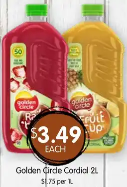Spudshed Golden Circle Cordial offer