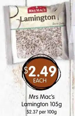 Spudshed Mrs Mac's Lamington offer