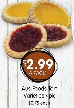 Spudshed Aus Foods Tart Varieties 4pk offer
