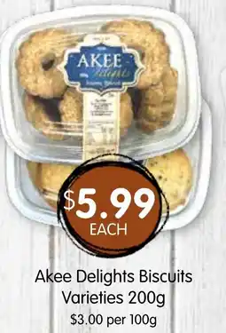 Spudshed Akee Delights Biscuits Varieties offer