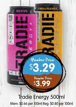 Spudshed Tradie Energy offer