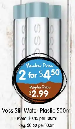 Spudshed Voss Still Water Plastic offer