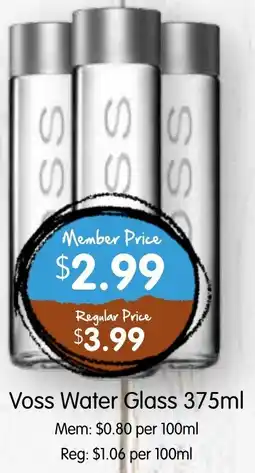 Spudshed Voss Water Glass offer