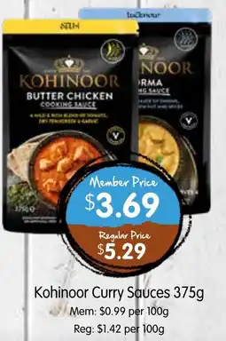 Spudshed Kohinoor Curry Sauces offer