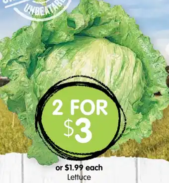 Spudshed Lettuce offer