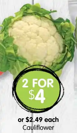 Spudshed Cauliflower offer