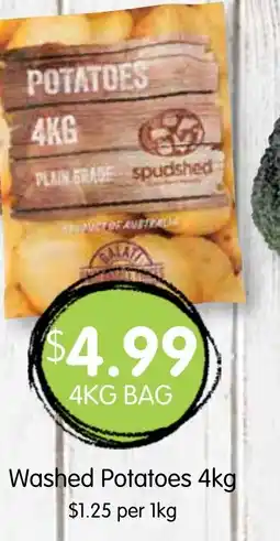 Spudshed Washed Potatoes offer
