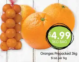 Spudshed Oranges Prepacked offer