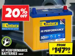 Autobarn Hi performance batteries offer