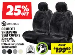 Autobarn Comfort sheepskin seat covers offer