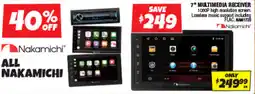 Autobarn 7" multimedia receiver offer