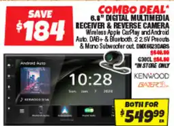 Autobarn 6.8" digital multimedia receiver & reverse camera offer