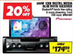 Autobarn 200w 1din digital media bluetooth receiver offer