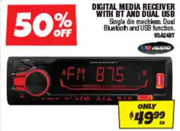 Autobarn Digital media receiver with bt and dual usb offer