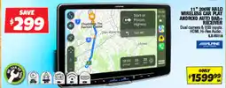 Autobarn 11" 200w halo wireless car play android auto dab+ receiver offer