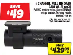 Autobarn 1 channel full hd dash cam wi-fi 64gb offer