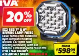 Autobarn Ex2 rgb 7" & 9" driving lamp pairs offer