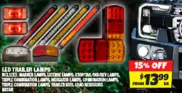 Autobarn Led trailer lamps offer