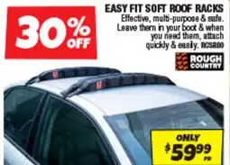 Autobarn Easy fit soft roof racks offer